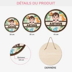 Plaque En Bois Personnalisée À Suspendre - Enfant Dinosaure -Cadeau Plus 5098QFR3 plaque en bois personnalisee a suspendre enfant dinosaure 5098qklak