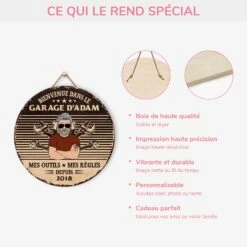Plaque En Bois Personnalisée À Suspendre - Bienvenue Dans Le Garage -Cadeau Plus 5099QFR4 plaque en bois personnalisee a suspendre bienvenue dans le garage 5099qklmb