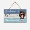 Plaque En Bois Personnalisée Pour Femme À Suspendre - Vis, Ris, Aime -Cadeau Plus 5100QFR1 plaque en bois personnalisee pour femme a suspendre vis ris aime 5100q8yna