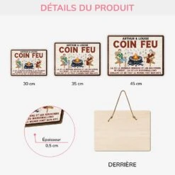 Plaque En Bois Personnalisée Couple Humour À Suspendre - Coin Feu -Cadeau Plus 5101QFR3 plaque en bois personnalisee couple humour a suspendre coin feu 5101qk6ng