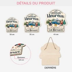 Plaque En Bois Personnalisée À Suspendre - Campeurs Heureux -Cadeau Plus 5106QFR3 plaque en bois personnalisee a suspendre campeurs heureux 5106qtkag