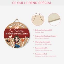 Plaque En Bois Personnalisée À Suspendre - Bienvenue Les Poulettes 9 Plaque En Bois Personnalisée À Suspendre - Bienvenue Les Poulettes -Cadeau Plus 5108QFR4 plaque en bois personnalisee a suspendre bienvenue les poulettes 5108qtkaa