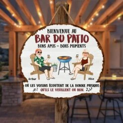 Plaque En Bois Personnalisée Couple À Suspendre - Bons Amis, Bons Moments -Cadeau Plus 5111QFR2 plaque en bois personnalisee couple a suspendre bons amis bons moments 5111q6kai