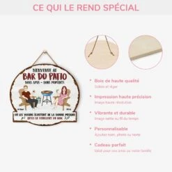 Plaque En Bois Personnalisée Couple À Suspendre - Bons Amis, Bons Moments -Cadeau Plus 5111QFR4 plaque en bois personnalisee couple a suspendre bons amis bons moments 5111q6kai