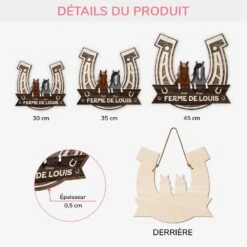 Plaque En Bois Personnalisée À Suspendre - Notre Ferme Depuis -Cadeau Plus 5113QFR3 plaque en bois personnalisee a suspendre notre ferme depuis 5113q6kti