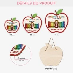 Plaque En Bois Personnalisée Maîtresse À Suspendre - Dans Cette Classe -Cadeau Plus 5118QFR3 plaque en bois personnalisee maitresse a suspendre dans cette classe 5118q66ta