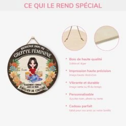Plaque En Bois Personnalisée À Suspendre - Mon Atelier De Couture 9 Plaque En Bois Personnalisée À Suspendre - Mon Atelier De Couture -Cadeau Plus 5120QFR4 plaque en bois personnalisee a suspendre mon atelier de couture 5120q