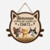 Plaque En Bois Personnalisée À Suspendre - J'Espère Que Tu Aimes Les Chats -Cadeau Plus 5121QFR1 plaque en bois personnalisee a suspendre jespere que tu aimes les chats 5121q3ymd