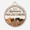 Plaque En Bois Personnalisée À Suspendre - Approuvés Par Les Chiens -Cadeau Plus 5125QFR1 plaque en bois personnalisee a suspendre approuves par les chiens 5125q3gnc