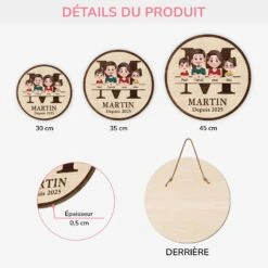 Plaque En Bois Personnalisée À Suspendre Famille Depuis - Design Cartoon -Cadeau Plus 5126QFR3 plaque en bois personnalisee a suspendre famille depuis design cartoon 5126q3gni efdd132f 5e94 4bcf 9860 c70fc7bc77e6