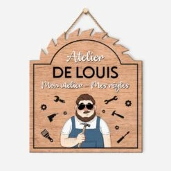 Plaque En Bois Personnalisée À Suspendre - Atelier De Papa