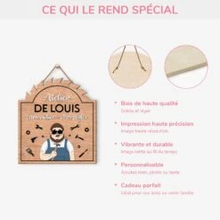 Plaque En Bois Personnalisée À Suspendre - Atelier De Papa 9 Plaque En Bois Personnalisée À Suspendre - Atelier De Papa -Cadeau Plus 5129QFR4 plaque en bois personnalisee a suspendre atelier de papa 5129qtmtb