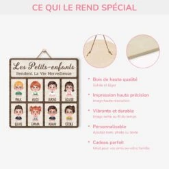 Plaque En Bois Personnalisée À Suspendre - Les Petits Enfants Rendent La Vie Merveilleuse -Cadeau Plus 5130QFR4 plaque en bois personnalisee a suspendre les petits enfants rendent la vie merveilleuse 5130qtmna