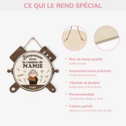 Plaque En Bois Personnalisée À Suspendre - Bienvenue Dans La Cuisine De Mamie -Cadeau Plus 5131QFR4 plaque en bois personnalisee a suspendre bienvenue dans la cuisine de mamie 5131qt6na