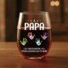 Verre À Vin Sans Pied Personnalisé - À Papa -Cadeau Plus 5189IFR1 verre a vin sans pied personnalise a papa 5189i8mnb