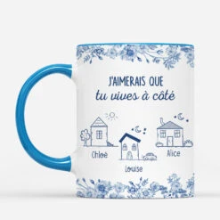 Mug Meilleure Amie Personnalisé - Vivre À Côté - Fleurs Bleues -Cadeau Plus 5191MFR2 mug meilleure amie personnalise vivre a cote fleurs bleues 5191m3yaf fe7c0c08 df53 4c0e 9f9a f5a20167e133