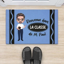 Paillasson Personnalisé Pour Maîtresse - Bienvenue Dans La Classe - Version Y2K -Cadeau Plus 5192DFR2 paillasson personnalise pour maitresse bienvenue dans la classe version y2k 5192d3qtt