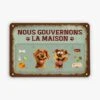 Plaque En Métal Personnalisée Avec Chien - Nous Gouvernons La Maison - Design Cartoon 2 Plaque En Métal Personnalisée Avec Chien - Nous Gouvernons La Maison - Design Cartoon -Cadeau Plus 5199EFR1 plaque en metal personnalisee avec chien nous gouvernons la maison design cartoon 5199e8yac