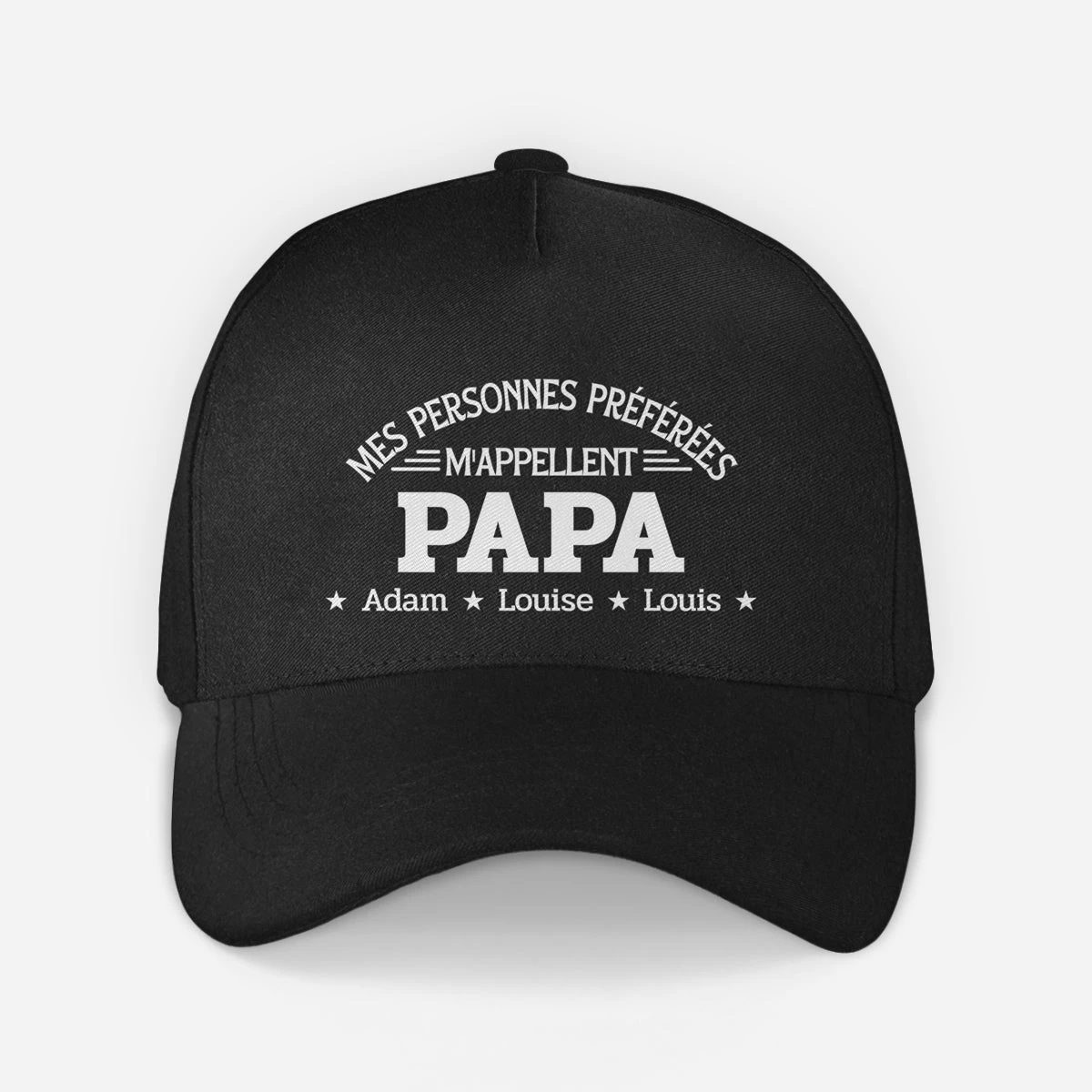 Casquette Personnalisée Papa - Mes Personnes Préférées - Version Vintage 3 Casquette Personnalisée Papa - Mes Personnes Préférées - Version Vintage