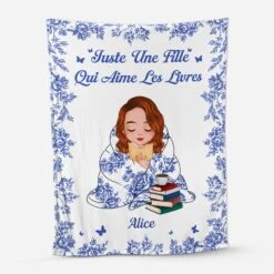 Plaid Personnalisé - Juste Une Fille Qui Aime Les Livres