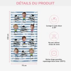 Serviette De Plage Personnalisée Meilleur Papa - Dessin Crayon Avec Visages -Cadeau Plus 5228BFR3 serviette de plage personnalisee meilleur papa dessin crayon avec visages 5228b8mnb
