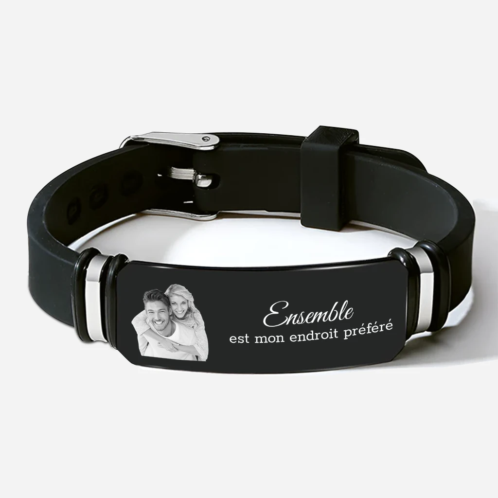 Bracelet Personnalisé Couple Avec Photo - Ensemble Pour Toujours Et À Jamais 3 Bracelet Personnalisé Couple Avec Photo - Ensemble Pour Toujours Et À Jamais