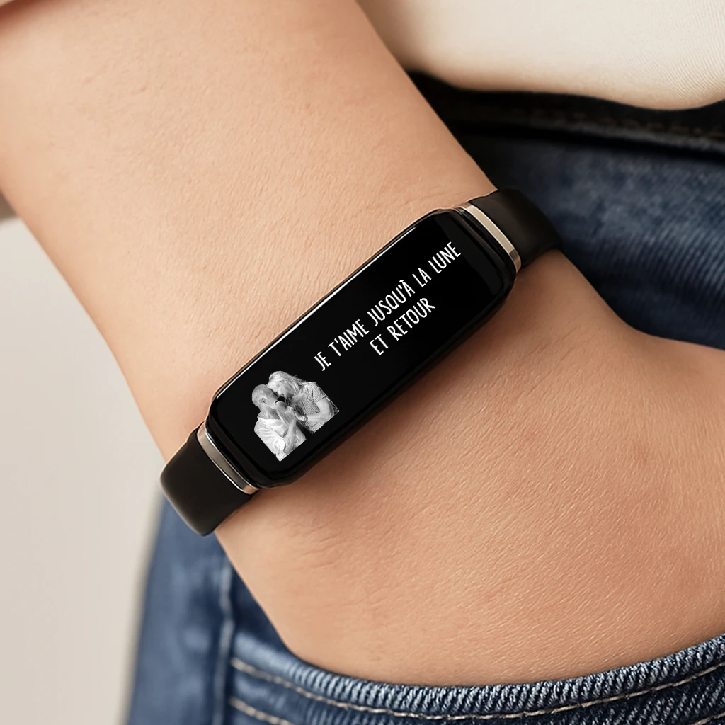 Bracelet Personnalisé Couple Avec Photo - Ensemble Pour Toujours Et À Jamais 4 Bracelet Personnalisé Couple Avec Photo - Ensemble Pour Toujours Et À Jamais – Image 2