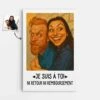 Toile Personnalisée Couple Humour - Ni Retour Ni Remboursement