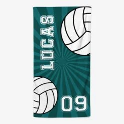 Équipe De Volley - Serviette De Plage Personnalisée