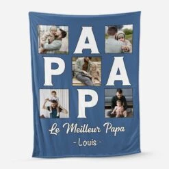 Plaid Personnalisé Photo - Meilleur Papa