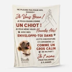Plaid Personnalisé Photo Chien - Je T’Aime Pour Toujours