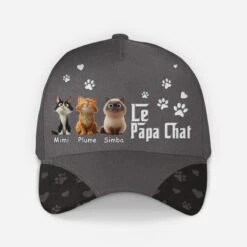 Casquette Personnalisée - Le Papa Chat - Design Cartoon
