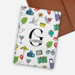 Porte Passeport Personnalisé Homme - Vacances D'Été