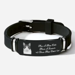 Bracelet Personnalisé - Je Suis Toujours Avec Toi - Photo Pour Chat