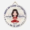 Plaque En Bois Personnalisée - Merci De Faire Attention - Cadeau Fan De Yoga -Cadeau Plus FR1 b91dda47 4570 4bd4 8f4d ed556064fc49