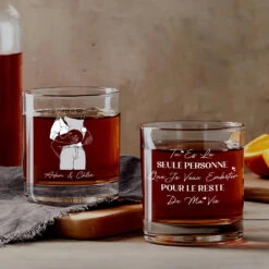Verre À Whisky Personnalisé Pour Couple - Tu Es La Seule Personne