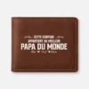 Portefeuille Cuir Personnalisé Au Meilleure Papa Du Monde -Cadeau Plus FR1 c954e277 8323 4a70 9921 fddf2c8932d3