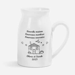 Vase Personnalisable Couple – Nouvelle Maison Version Dessin