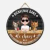 Plaque En Bois Personnalisée Avec Chat À Suspendre - Bienvenue Dans Le Chaos -Cadeau Plus FR1 ff831102 8647 444c 8975 d52f5178b290