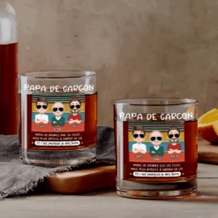 Verre À Whisky Personnalisé - Papa/Papy De Garçon -Cadeau Plus FR2 23261ee3 f39f 4def a554 f7da24337817