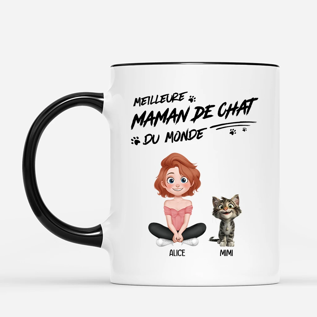 Mug Personnalisé Meilleur Papa - Chat Dormant 4 Mug Personnalisé Meilleur Papa - Chat Dormant – Image 2