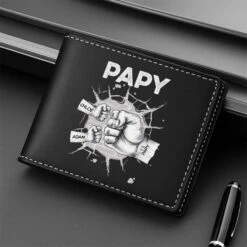 Portefeuille Cuir Personnalisé Papa - Bosse Des Poings Casse-Mur -Cadeau Plus FR2 7a56da2e e45a 4486 b9d9 a6a51be55874