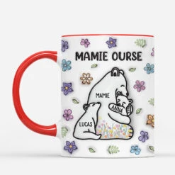 [Effet D'Impression 3D] Mug Personnalisé - Maman Ours - Version Florale -Cadeau Plus FR2 f727903d 2a18 4188 9cd3 11a5f249d917