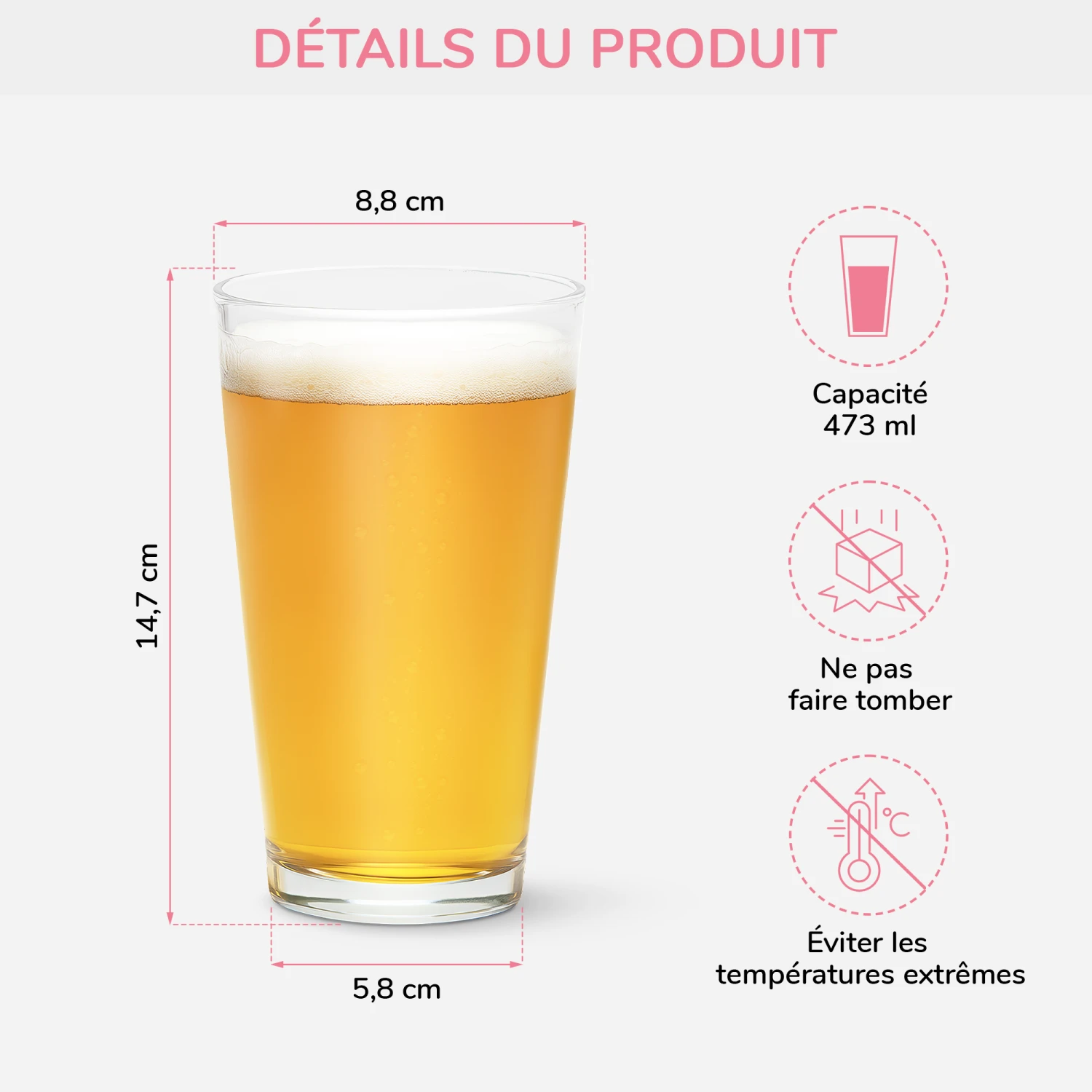 Verre À Bière Personnalisé Meilleur Papa 5 Verre À Bière Personnalisé Meilleur Papa – Image 3