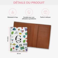 Porte Passeport Personnalisé Homme - Vacances D'Été -Cadeau Plus FR3 5ae3e79b bb65 4cfb 8bc4 1992e5ada2da
