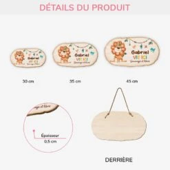 Plaque En Bois Personnalisée À Suspendre Pour Enfant - Sauvage Et Libre -Cadeau Plus FR3 b9da50c8 5f64 4290 896b bed413accb56