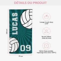 Équipe De Volley - Serviette De Plage Personnalisée 7 Équipe De Volley - Serviette De Plage Personnalisée -Cadeau Plus FR3 d3f26085 4bf8 46a4 9a2e 17bf7aca00d4