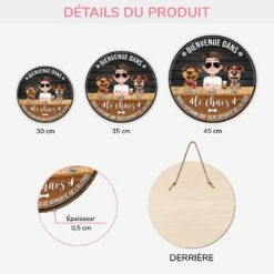 Plaque En Bois Personnalisée Avec Chien À Suspendre - Bienvenue Dans Le Chaos -Cadeau Plus FR3 dffd2ae1 bd85 483b 9a74 aa2ac0d2edfa