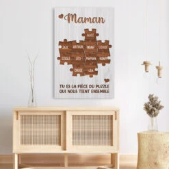 Toile Maman Mamie Tu Es La Pièce Qui Nous Tient Ensemble Personnalisée -Cadeau Plus FRMaman dc5f5f2d 7bc8 4d46 b451 fa01789e8771
