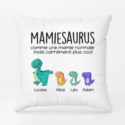 Coussin Mamiesaurus Personnalisé